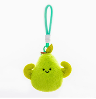 Porte-clés en peluche Avocat Musclé, Charme de sac mignon en forme de fruit pour le fitness, Accessoire de sac à dos