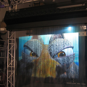 HD hình ảnh phía sau màn hình chiếu trong suốt 3D phim ba chiều dễ dàng lắp đặt kính <span class=keywords><strong>Acrylic</strong></span> bề mặt màn hình máy chiếu - Product Image 2