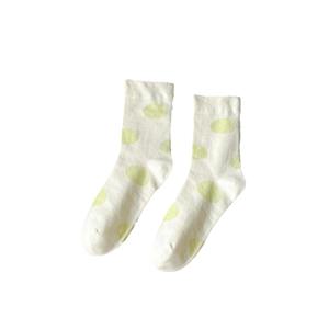 37E primavera y verano calcetines de punto de onda de tubo de escuela secundaria para mujer <span class=keywords><strong>sin</strong></span> hueso, calcetines sueltos acanalados - Product Image 5