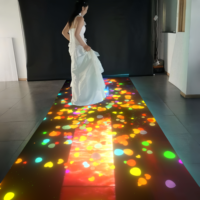 Équipement de projection laser interactif WEDIDIT avec boîtier métallique, jeu de danse au sol 75 pouces, latence <30ms, multi-touch 100 points, 1 pixel