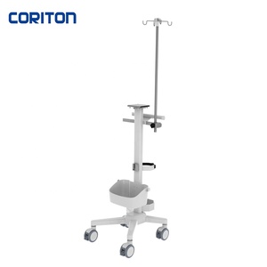 Chariot de surveillance des patients CORITON RS008 pour moniteur de patients Nihon Kohden BSM-1763 avec support pour humidificateur Fisher Paykel <span class=keywords><strong>Airvo</strong></span> 3 - Product Image 1