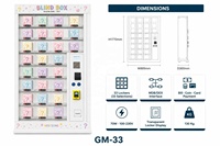 Distributeur automatique intelligent avec porte transparente, surveillance à distance, gestion basée sur le cloud, jouets, fleurs, cadeaux, boîte surprise