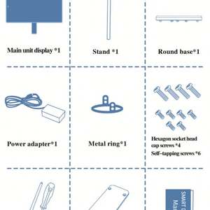 Nouveau 27 pouces Smart HDTV plein écran tactile pris en charge Android TV avec support blanc - Product Image 6