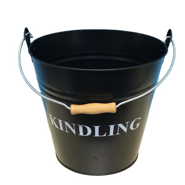 Металлическое деревянное ведро kindling, подвесное ведро для хранения угля