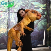 Marionnette de dinosaure bébé Parasaurolophus animatronique personnalisable pour les parcs à thème et les parcs d'attractions
