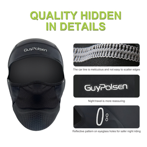 Cache-tête de moto en soie glacée pour l'été, protection solaire extérieure, masque de conduite doublé fin et respirant pour hommes et femmes - Product Image 2