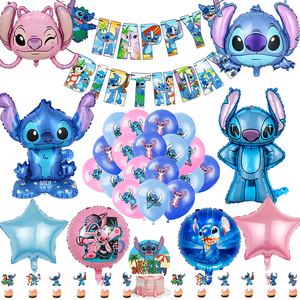 Venta al por mayor Star Baby <span class=keywords><strong>Stich</strong></span> dibujos animados <span class=keywords><strong>cumpleaños</strong></span> fiesta globo conjuntos pastel Cupcake Toppers <span class=keywords><strong>para</strong></span> DIBUJOS ANIMADOS <span class=keywords><strong>cumpleaños</strong></span> fiesta <span class=keywords><strong>decoraciones</strong></span> - Product Image 2