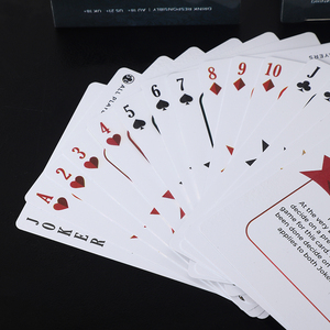 Naipes de Póker de PVC Impermeables con Logotipo Personalizado Impreso en la Parte Delantera y Trasera, Hechos de Plástico, Certificados EN71, para Uso por Adultos - Product Image 1