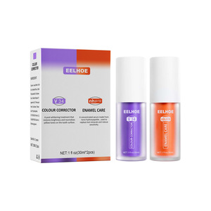 Set de Suero Blanqueador Dental <span class=keywords><strong>EELHOE</strong></span> <span class=keywords><strong>V34</strong></span> Morado, Cuidado del Esmalte Dental Nhpro, Abrillantador para Corrección de Dientes Amarillos, 2 Piezas/Kit - Product Image 1
