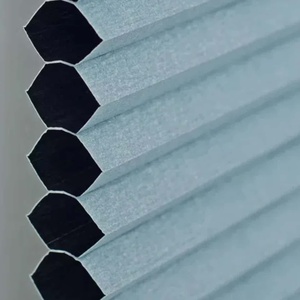 Persiana de Panal Irregular para Ventana Francesa, Cortina Eléctrica Integrada, Tela Automática Duradera, Triángulos Horizontales - Product Image 6