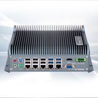B5600 Ipctech computadora integrada I3/i5/i7 CPU Linux/sistema de ventana aleación de aluminio sin ventilador Control Industrial Mini caja Pc