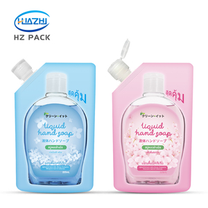 Sachets Doypack en plastique recyclables personnalisés, anti-fuite, avec bec verseur, pour l'emballage de détergents liquides, savons et produits de nettoyage - Product Image 6