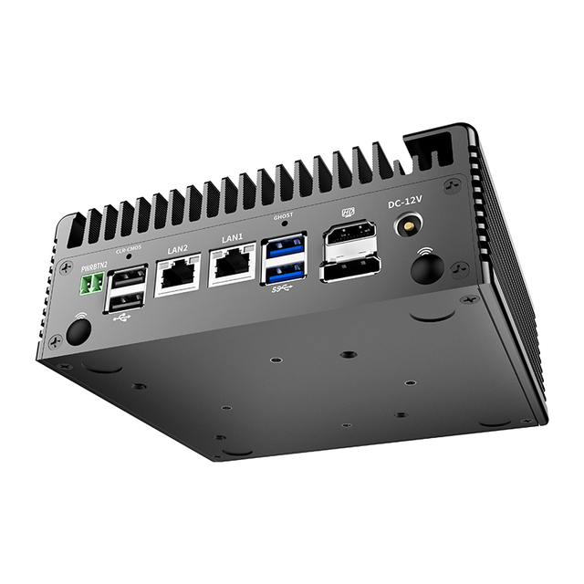 New Factory Cheap Computer Intel Core I5 6300U DDR3L Dual 2 Lan 6 USB Win 10 Nuc Fanless Mini PC Industrial Computer
