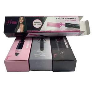 Custom Printing Luxe Flat Iron Stijltang Hot Kam Gegolfd Papier Dozen - Product Image 3