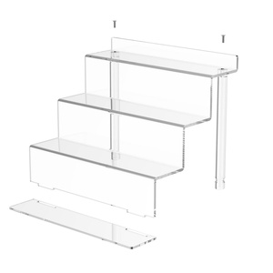Customized Premium Modern Clear 4 Tier Acrylic <b>Perfume</b> Display <b>Stands</b> Risers Decorative YAGELI Brand Home & Office Use - Product Image 3