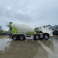 Camion 12 m³ 8x4 Sinotruck HOWO, châssis de marque, moteur MAN Euro 6, camions malaxeurs à béton d'occasion pour travaux de construction
