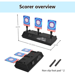 Pistola <span class=keywords><strong>de</strong></span> bola <span class=keywords><strong>de</strong></span> salpicaduras <span class=keywords><strong>de</strong></span> <span class=keywords><strong>Gel</strong></span> automática, dispositivo electrónico <span class=keywords><strong>de</strong></span> tiro, puntuación en movimiento, 2022, con sonido, novedad <span class=keywords><strong>de</strong></span> 3/4 - Product Image 4