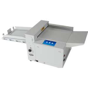เครื่องพับกระดาษอัตโนมัติควบคุมด้วยหน้าจอสัมผัสไฟฟ้า ใช้สำหรับกระดาษ แผ่นทองแดง การ์ดเชิญ ตั๋ว ภาพวาด - Product Image 6