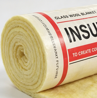 Rouleau de laine de verre INSULWOOL 25-200mm 24/32/64kg Certifié KTS Coréen pour la préservation thermique des maisons conteneurs Taille personnalisée