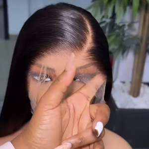 Bán Buôn Pre Ngắt 13X6 HD Ren Phía Trước Tóc Giả Nguyên Liệu Tóc Con Người, 30 Inch Thẳng Glueless 13X4 HD Ren Phía Trước Tóc Giả Nguyên Ấn Độ Tóc - Product Image 2