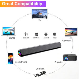 RGB <b>Wireless</b> Blue Tooth System Soundbar TV Sound Bar Speaker Home Theater System Portable Sound Bars With Woofer - Product Image 6
