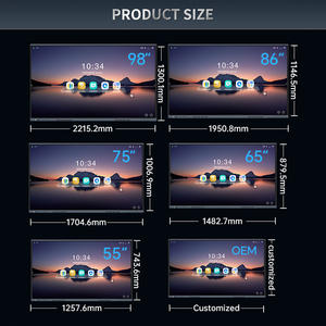 กระดานไวท์บอร์ดอัจฉริยะแบบอินเทอร์แอคทีฟสำหรับแอนดรอยด์/วินโดว์10 4K ขนาด65นิ้วแบบอินฟราเรด20จุด - Product Image 4