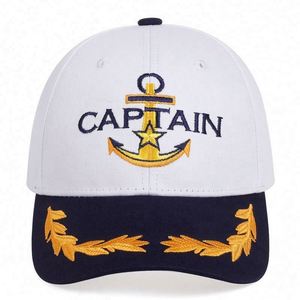Gorra de Béisbol Personalizada al por Mayor, Gorra de Capitán con Logotipo Bordado en Algodón de 6 Paneles - Product Image 4