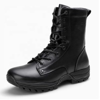 BAEWOON TB47 Bottes tactiques d'extérieur unisexes de haute qualité, bottes de désert Delta à tige haute, respirantes, avec fermeture éclair latérale, pour la randonnée et le camping