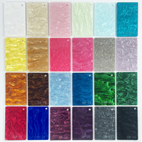 JERY coloré coulé personnalisé divers modèles perle feuille acrylique beau fabricant de panneaux acryliques découpés au laser