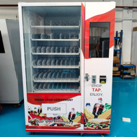 Distributeur automatique combiné haute capacité 300-600 emplacements avec support SDK et paiement par carte de crédit, options multiples pour snacks et boissons, vente en gros