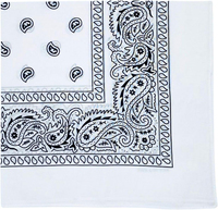 Bandana 100% coton pour hommes et femmes, 22" x 22", motif Paisley, foulard, bandeau, écharpe