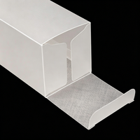 Boîte d'emballage en plastique givré à épaisseur personnalisée, rigide, pliable, avec base auto-verrouillante, pour sachets d'aromathérapie