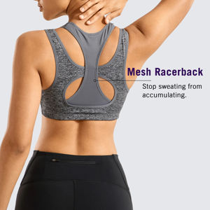 Vêtements de sport pour femmes, soutien-gorge de sport sans couture à maintien élevé, dernière conception, haute qualité, impression de logo personnalisée en gros, 2025 - Product Image 4