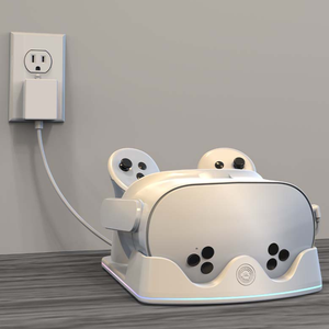Charging Dock with LED Lights for <strong>Meta</strong> <strong>Quest</strong> 3S/<strong>Quest</strong> 3/<strong>Quest</strong> <strong>2</strong> Controller Storage Stand <strong>VR</strong> <strong>Headset</strong> Fast Charging Station - Product Image 5