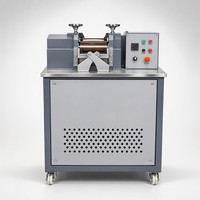 Machine de granulation de plastique, broyeur à deux rouleaux pour carbonate de calcium, mélangeur de composés CaCO3 et talc, granulation, test en laboratoire, CE, OEM