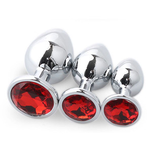 Fournisseur d'usine Jouets sexuels pour adultes Couples Jouets en métal <span class=keywords><strong>Bdsm</strong></span> <span class=keywords><strong>Plug</strong></span> anal Jewel Butt Expand Anal Plugs - Product Image 6