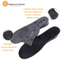 S-King Échantillon Gratuit : Semelles Sportives et Supports de Voûte Plantaire, Inserts de Chaussures en EVA Rehaussants, Coussinets de Semelle Rehausseurs de Hauteur