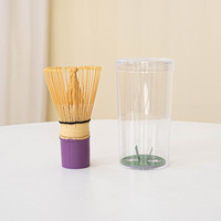 Matcha Chasen, style japonais, cérémonie du thé verticale, en céramique, manche en bois, laque comestible, pour 80 pièces, 120 pièces