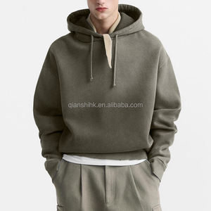 Streetwear Blank <b>Thick</b> Pullover <b>Hoodie</b> Heavyweight Plain <b>Men</b> Designer <b>Hoodie</b> Custom Oversized Wash <b>Hoodie</b> Manufacturers - Product Image 2
