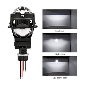 Faros Delanteros Chenlang de 2.0 Pulgadas con Lente de Proyector Bi-LED Súper Brillante, Luz Alta/Baja de 120W, Dos Láseres, Retrofit para Auto y Moto, IP68 - Product Image 2