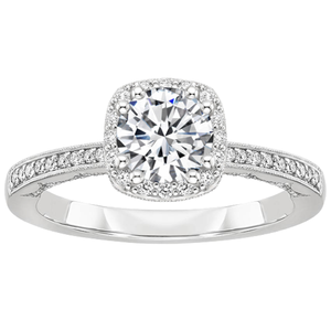 White <b>Crystal</b> Silver <b>Ring</b> for Women Elegant Proposal Wedding Anniversary Jewelry Gift - Product Image 4