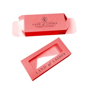 Factory Direct Fancy Custom Design PVC Window Eyelash Packaging Box