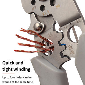 คีมหนีบลวดปรับได้อุตสาหกรรมทำจากสแตนเลสพร้อมขากรรไกรหยักที่จับแบบนุ่มสำหรับจมูกเข็ม6in - Product Image 6