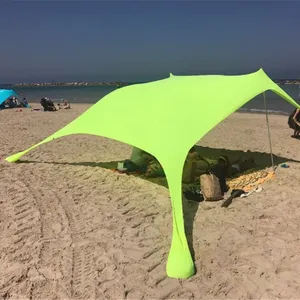 Foerstine Upf 50 + Licht Zonnescherm Pop Up Strand Tent Strand Zonnescherm Met Zandzak Ankers En Haringen Strand Zon onderdak Luifel