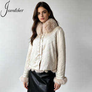 Cappotti <span class=keywords><strong>in</strong></span> Vera <span class=keywords><strong>Pelliccia</strong></span> di Volpe e Coniglio per Donna, Eleganti e Morbidi, Reversibili, Personalizzabili, Vendita all'Ingrosso - Product Image 2