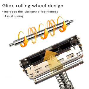 Afeitadora GP301 Glide Pro de Acero Inoxidable con Doble Cuchilla para Hombres, con Estuche de Viaje, Maquinilla de Afeitar de Seguridad, Fabricante OEM LOGO - Product Image 4