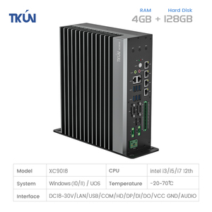 Computadora industrial XC9018 de alta calidad con <span class=keywords><strong>CPU</strong></span> <span class=keywords><strong>I7</strong></span>/i5/I3 4GB RAM + 128GB Win10/11Linux UOS System Fin Disipación de calor - Product Image 3