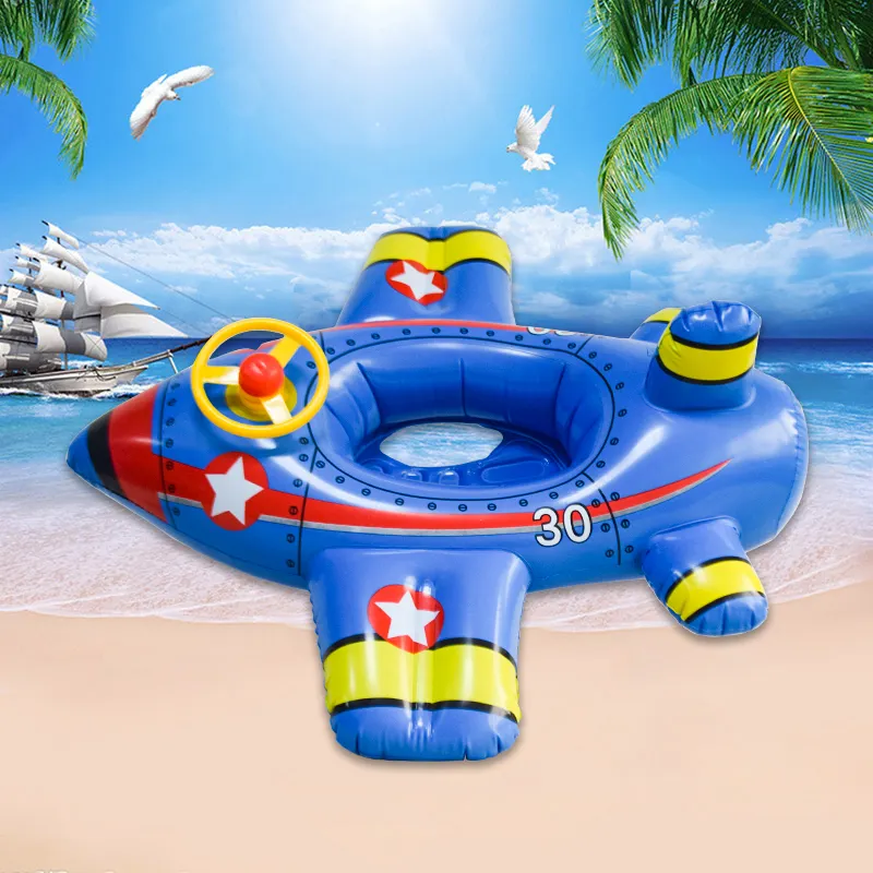 Baby Swimming Float with Safety Seat Inflatable Kids Floating Toys Pool Floats Swim Ring