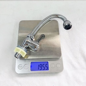 Grifo de Cocina Monomando de Cobre, 1.0-1.9 Gal, Montaje en Encimera, Válvula de Cerámica, Rotación de 360 Grados, Estilo Contemporáneo - Product Image 1