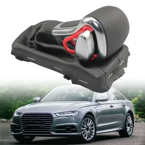 Mejore el <span class=keywords><strong>interior</strong></span> de su vehículo con un elegante pomo de palanca de cambios de cuero para A3 A4 A5 A6 <span class=keywords><strong>A7</strong></span> C6 Q7 Q5 - Product Image 5